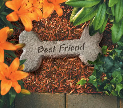 Kay Berry- Inc. Best Friend - Dog Bone Memorial - 17 Inches x 8 Inches x 4 Inches