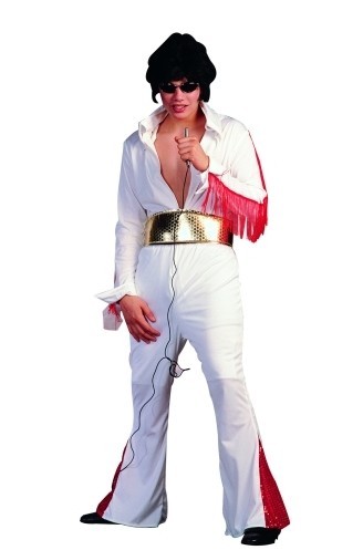 Picture of RG Costumes 80157-BL 50s Rock Star Costume - Blue - Size Adult Standard