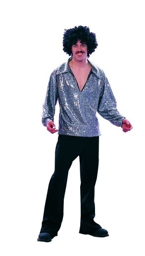 Picture of RG Costumes 80171-R 70s Dance Fever Top And Pants - Red-Black - Size Adult Standard