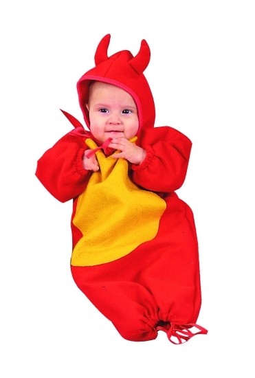 Picture of RG Costumes 70117 Lil Devil Bunting Costume - Size 0-6 Months