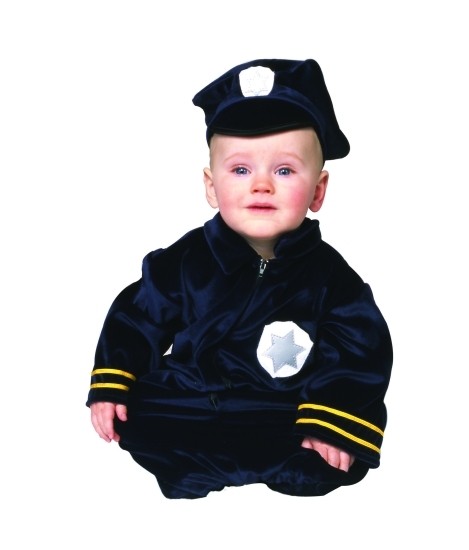 Picture of RG Costumes 70165 Little Police Bunting Costume - Size 0-6 Months