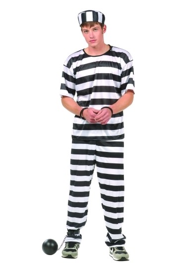 Picture of RG Costumes 77008 Convict Top Costume - Size Teen 16-18