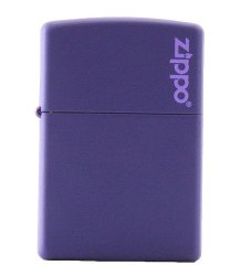 237ZL Windproof Purple Matte with Logo Lighter