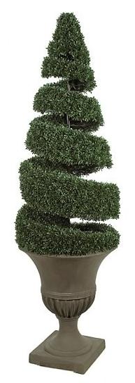 Picture of Autograph Foliages A-72020 - 5 Foot Spiral Boxwood Topiary - Green