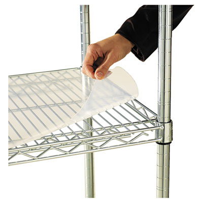 Picture of Alera SW59SL3624 Shelf Liners For Wire Shelving  36w x 24d  Clear Plastic  4 Pack