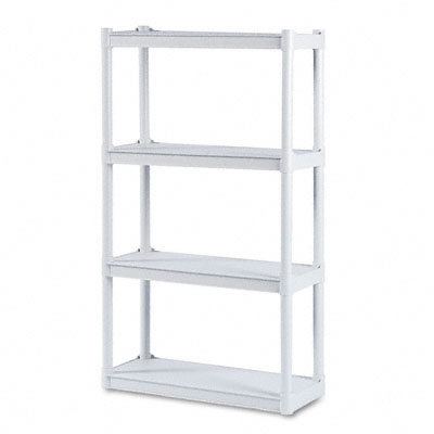 Iceberg 20843 Rough n Ready Open Storage System 4 Shelves 32 x 13 x 54 Platinum