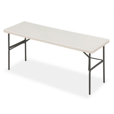 Iceberg 65383 Indestruc-Tables Too 1200 Series Table  Rectangular  72w x 24d x 29h  Platinum -  Iceberg Enterprises