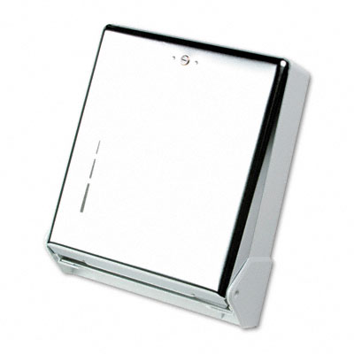 Picture of San Jamar T1905XC True Fold Metal Front Cabinet Towel Dispenser  Chrome  11-5/8w x 5d x 14-1/2h