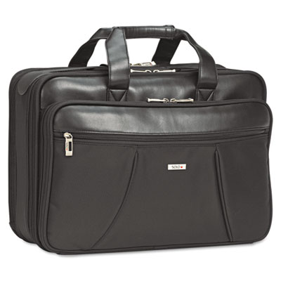 Picture of U.S. Luggage SGB3004 Smart Strapt Zippered Portfolio  17-1/2 x 7 x 12-1/2  Black