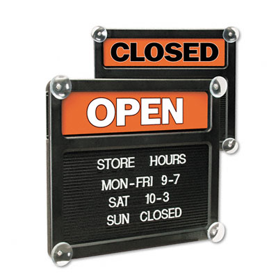 Picture of US Stamp 3727 Open/Closed Sign with Plastic Push Characters  14-3/8w x 1-1/4d x 12-3/8h