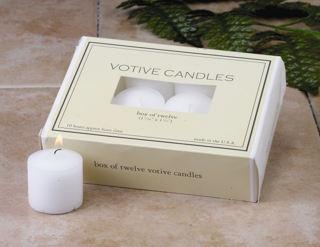 Biedermann Sons C1200CWT 10 Hour Votive - White - Case of 288