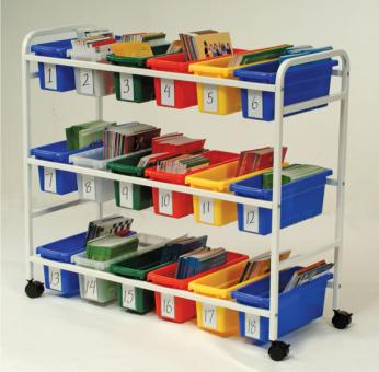 Picture of Copernicus Educational Product - BB005-18 - Cart Leveled Reading Book Browser - 18 Tubs
