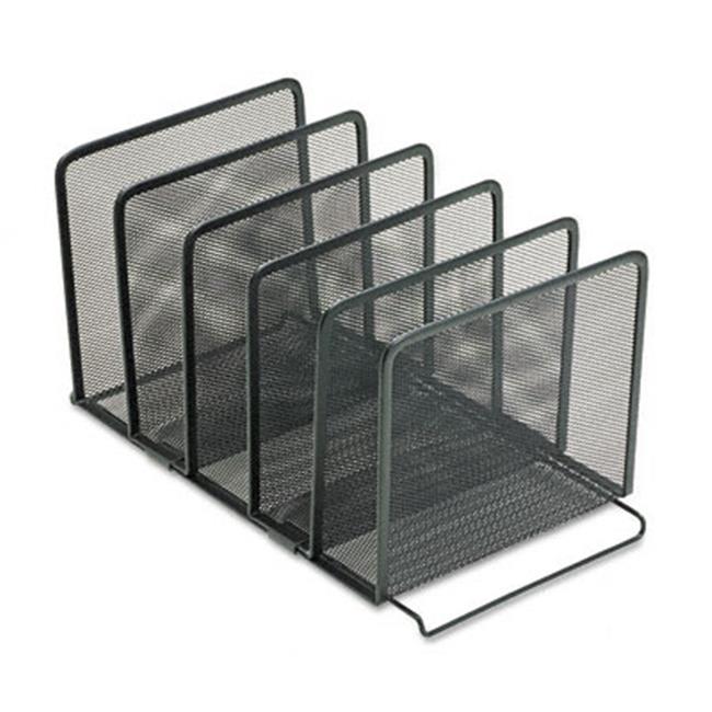 Rolodex 22141 Mesh Stacking Sorter Five Sections Metal 8 1/2w x 14 1/4d x 7 1...