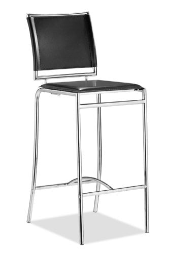 300150 Soar Bar Chairs in Black - Set of 2 Set of 2 -  Zuo