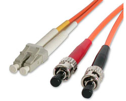 FIBLCST5 5m Duplex MM Fiber Optic Cable LC-ST