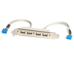 4 Port USB 2.0 Connector Backplate