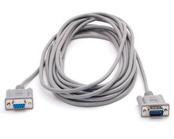 25 ft. 9-pin Straight Through Cable- male to female