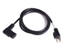 6ft NEMA 5-15 to C13 Right Angle Power Cable