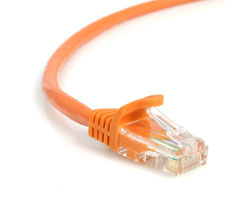 Picture of Startech 45PATCH15OR 15 ft Orange Snagless Category 5e- 350 MHz- UTP Patch Cable