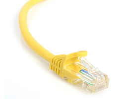 Picture of Startech 45PATCH3YL 3 ft Yellow Snagless Category 5e- 350 MHz- UTP Patch Cable