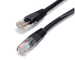 Picture of Startech C6PATCH100BK 100 ft Black Molded Category 6 Patch Cable - ETL Verified