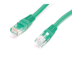 3 ft Green Molded Category 5e- 350 MHz- UTP Patch Cable