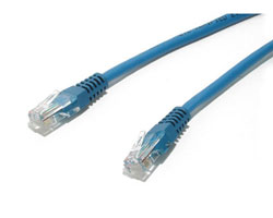 8 ft Blue Molded Category 5e- 350 MHz- UTP Patch Cable
