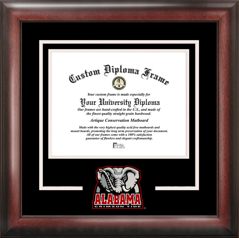 University of Alabama Spirit Diploma Frame