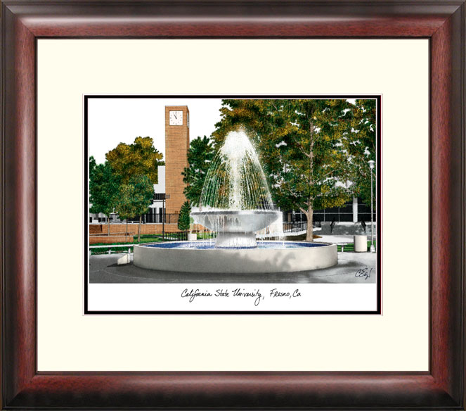 Picture of Campus Images CA920R California State University Fresno Alumnus with Mahogany Frame
