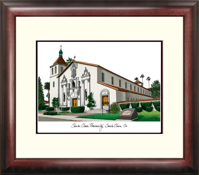 Picture of Campus Images CA930R Santa Clara University Alumnus Frame Print