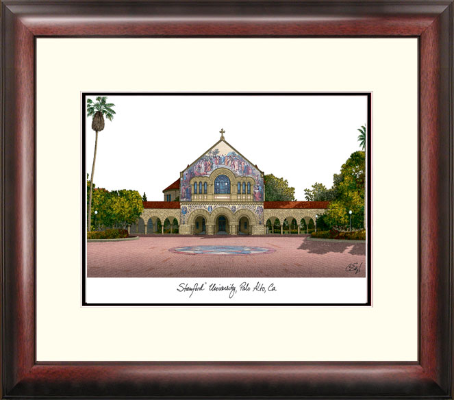 Picture of Campus Images CA932R Stanford University Alumnus Framed Lithograph