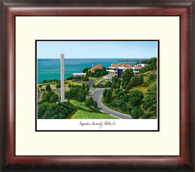 Picture of Campus Images CA944R Pepperdine University Alumnus Framed Lithograph
