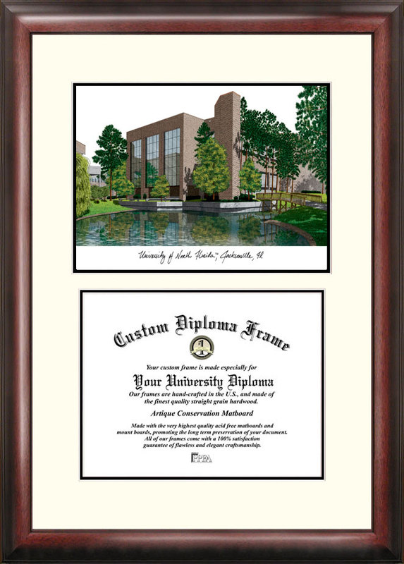 Picture of Campus Images FL993V University of North Florida Scholar - Satin Stain Mahogany