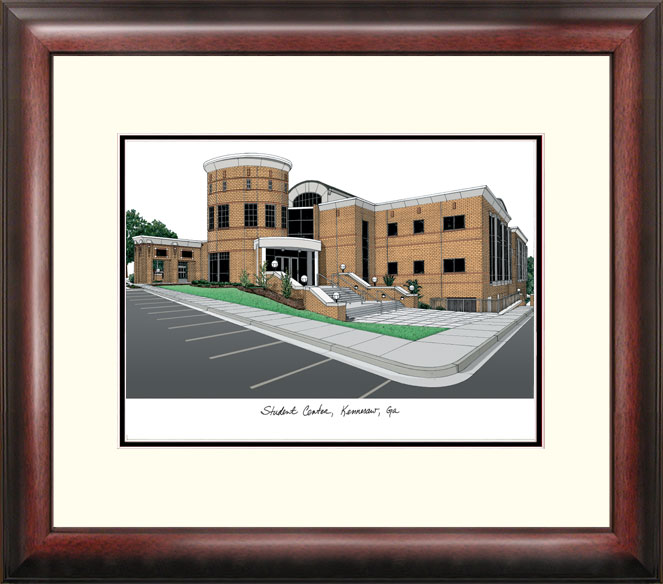 Picture of Campus Images GA986R Kennesaw State University Alumnus Lithograph Frame