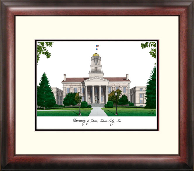 Picture of Campus Images IA995R University of Iowa Alumnus Framed Lithograph