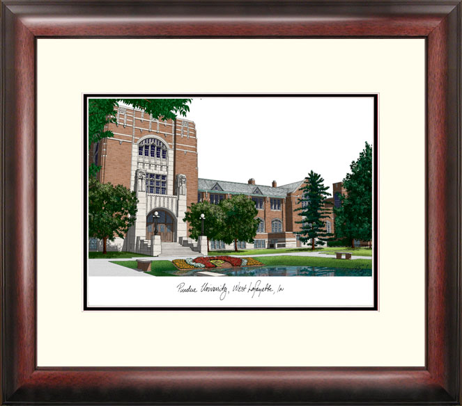 Purdue University Alumnus Framed Lithograph