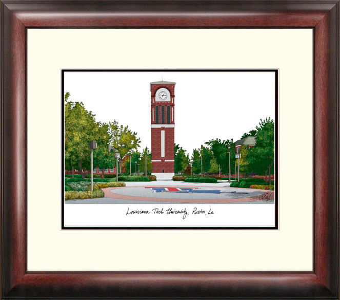 LA988R 18" x 14" Louisiana Tech University Alumnus Lithograph Frame