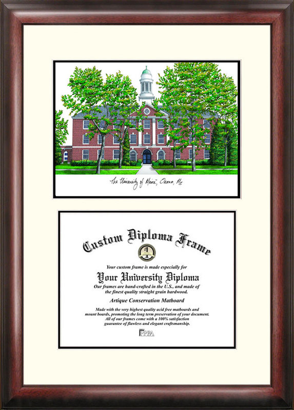 ME999V Maine University Scholar with Mahogany Frame