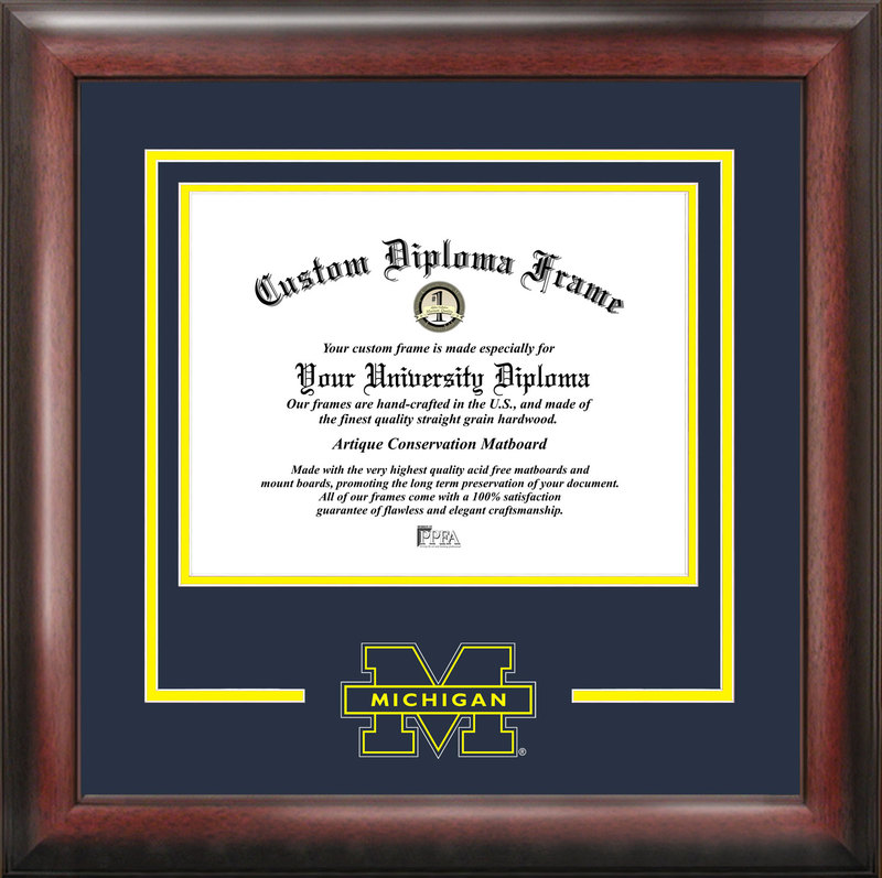 University of Michigan Spirit Diploma Frame