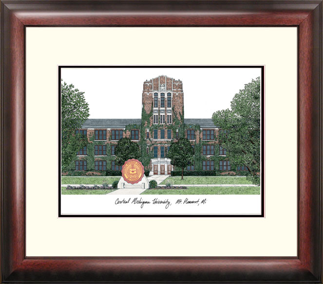 Central Michigan University Alumnus - Satin Stain Mahogany