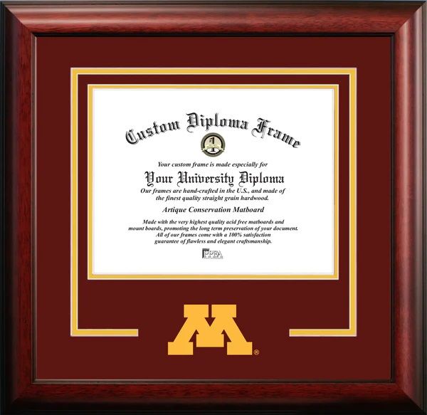 University of Minnesota Spirit Diploma Frame