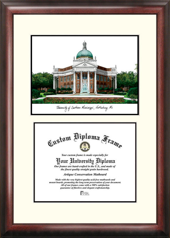 18" x 24" University of Southern Mississippi Scholar Frame