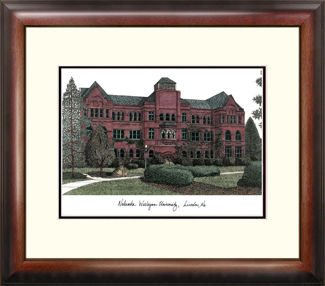18'' x 14'' Nebraska Wesleyan University Alumnus Wall Art