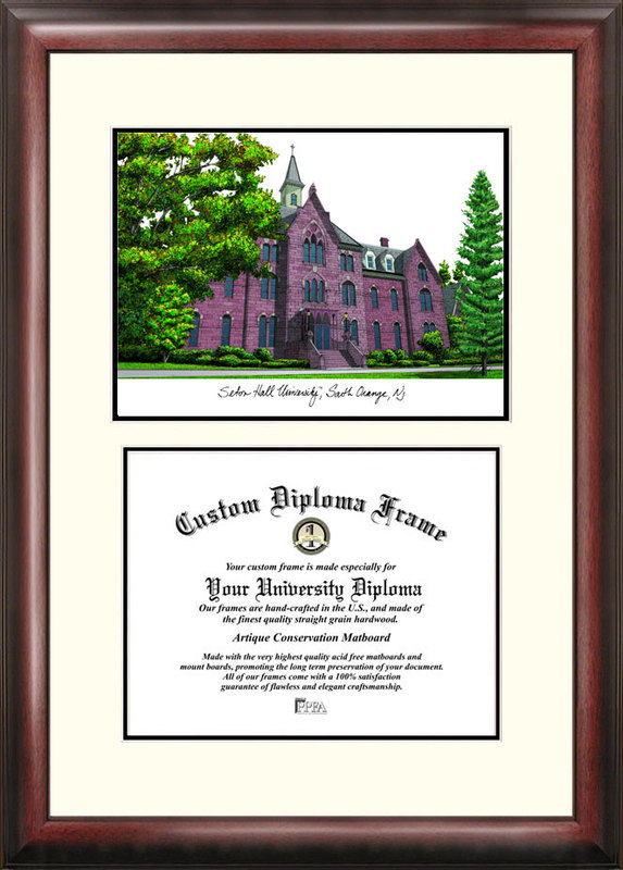 NJ997V Seton HallScholar Diploma Frame