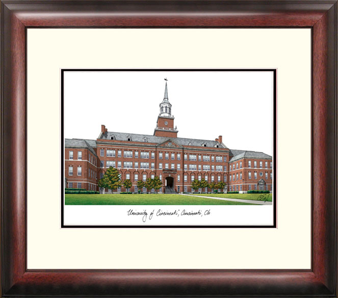 University of Cincinnati Alumnus Framed Lithograph