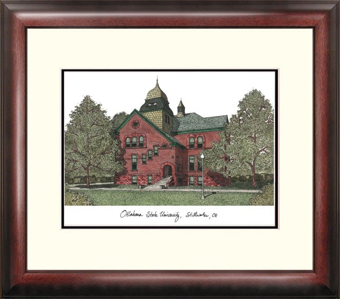 18in. x 14in. Oklahoma State University Alumnus Lithograph Frame