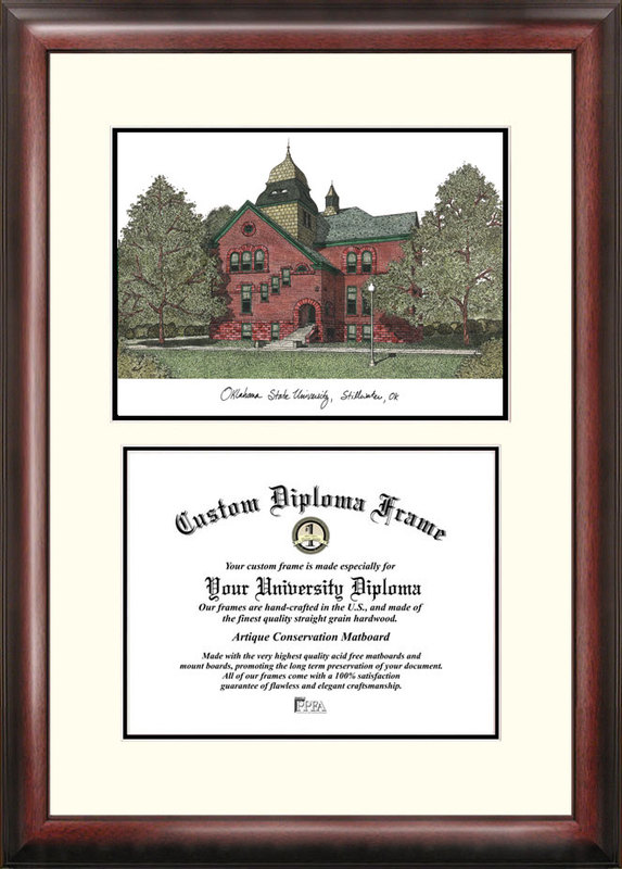 Oklahoma State University Scholar - Satin Stain Mahogany