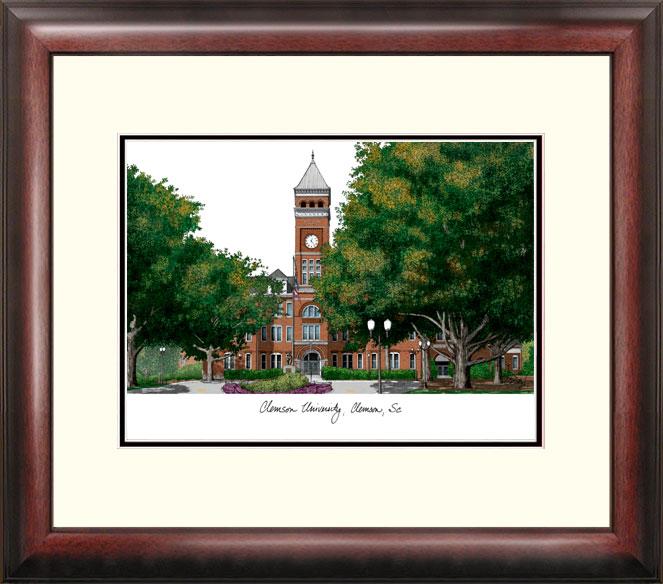 14" x 18" Clemson University Alumnus Lithograph Framed