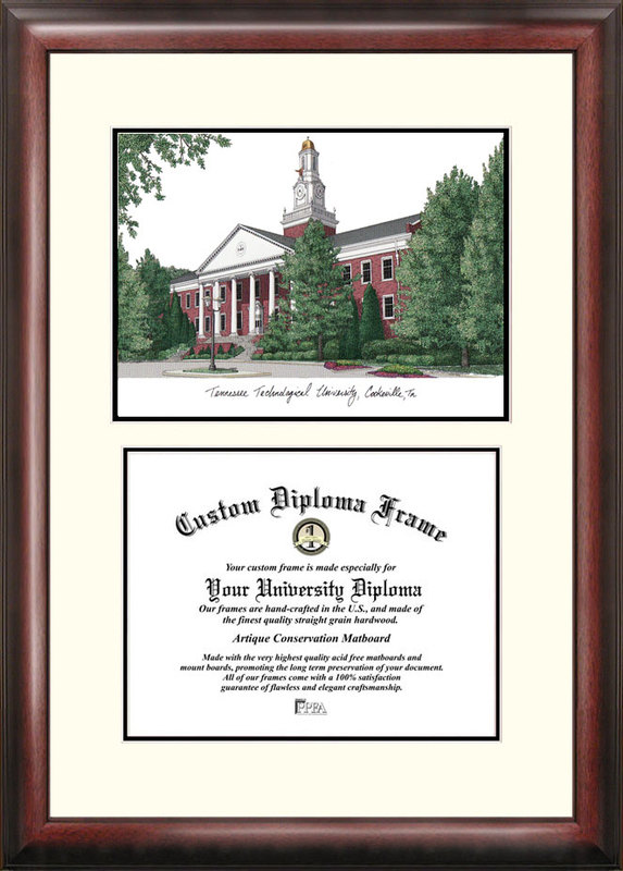 TN998V Tennessee Tech University Scholar - Satin Stain Mahogany