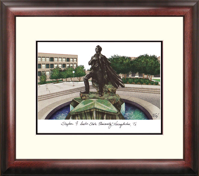 Stephen F. Austin State University Alumnus Framed Lithograph